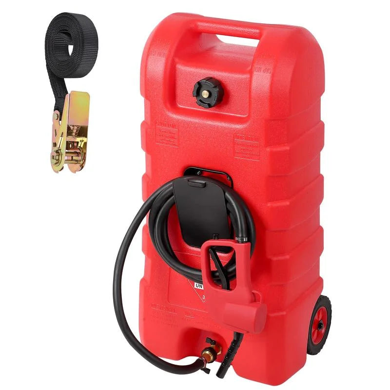 Portable Fuel Caddy With Siphon Pump And 10ft Hose
