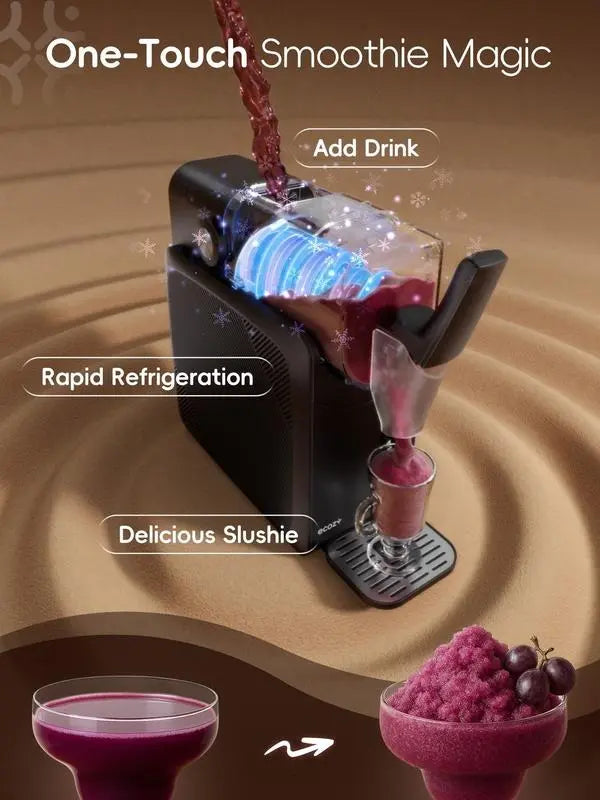 Slushie Machine, Margarita Machine with 5 Presets + Custom Option, Auto-Clean Slushy Machine for Home, No Ice Needed, 12 Hours Freshness, Frozen Drink Maker for Milkshakes Margaritas Frappés and More