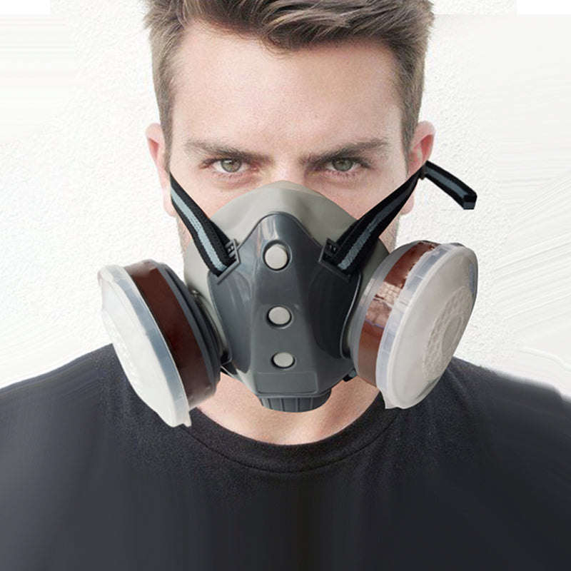 🔥 Limited time 50% off! 🔥Activated Carbon Anti-Dust Double Tank Gas Mask