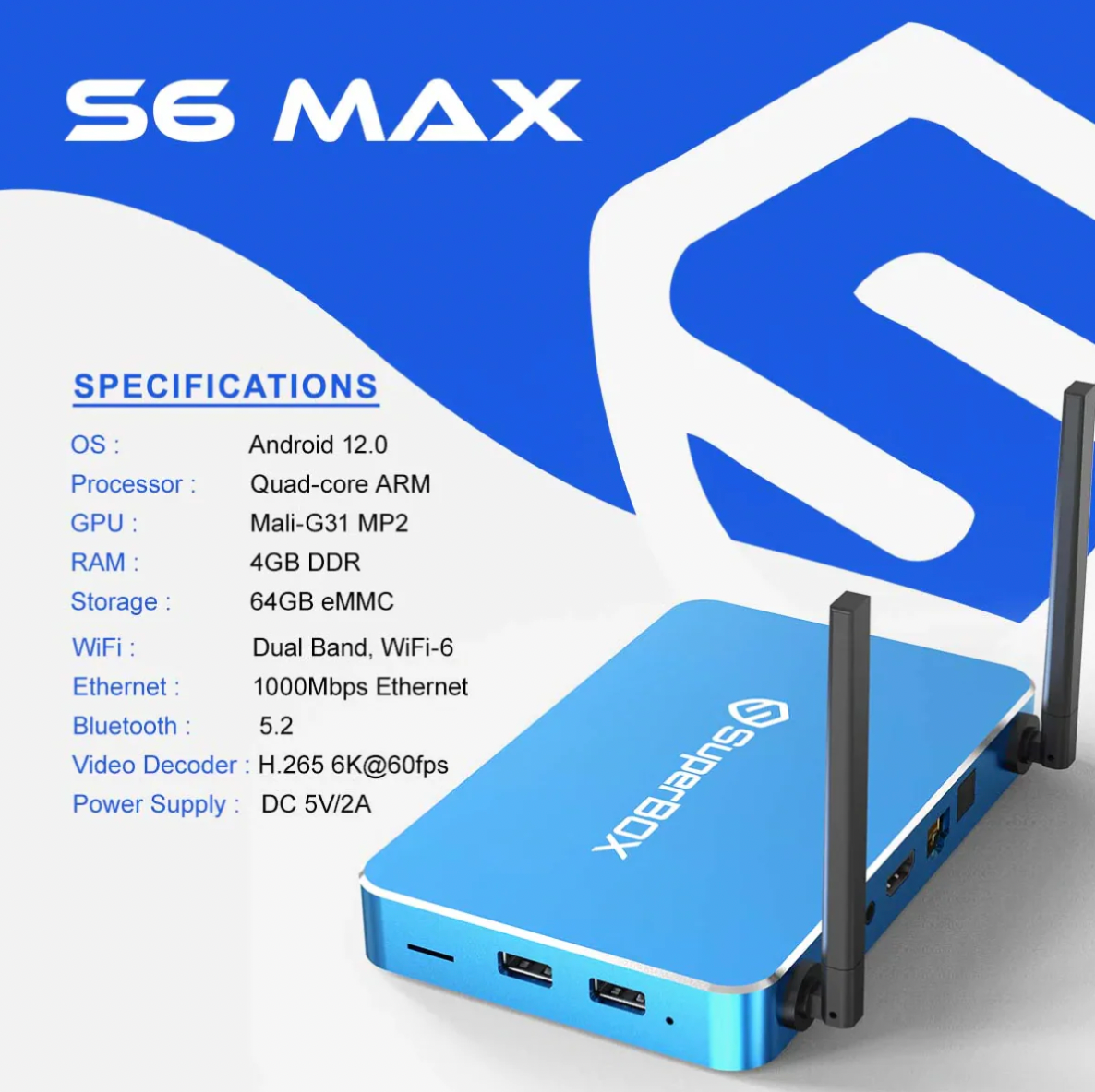 Superbox S6Max (Latest Model) – Limited Stock, 50% OFF Sale!Free Shipping！