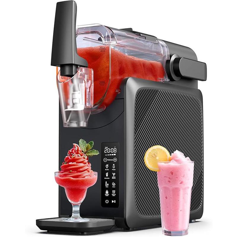 Slushie Machine, Margarita Machine with 5 Presets + Custom Option, Auto-Clean Slushy Machine for Home, No Ice Needed, 12 Hours Freshness, Frozen Drink Maker for Milkshakes Margaritas Frappés and More