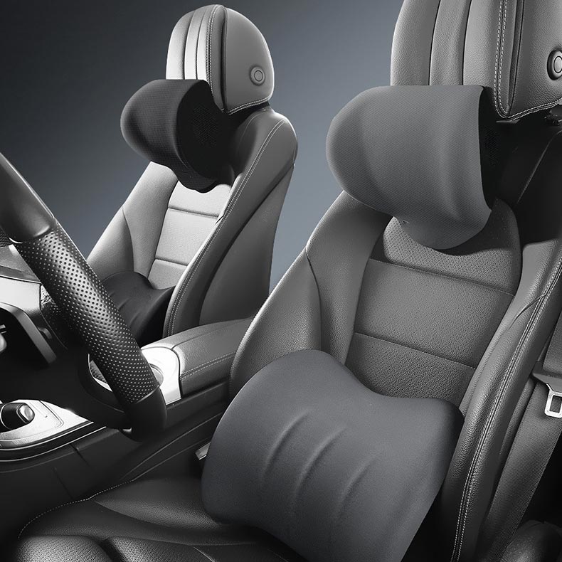 🔥Hot Sale For 50% OFF🔥 Ergonomic Car Seat Headrest & Lumbar Cushion💺