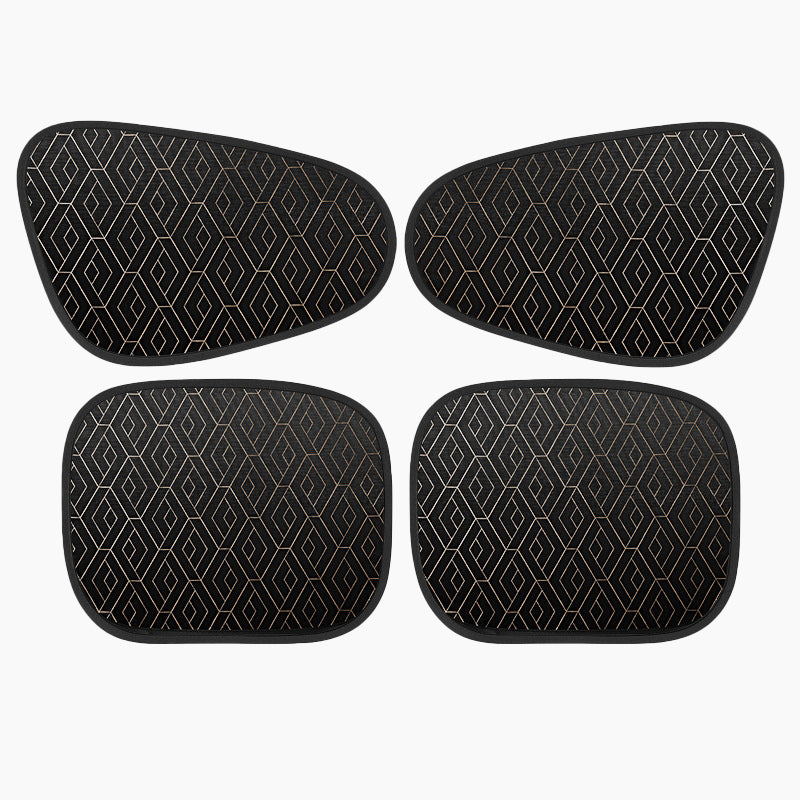 ⚡ Instant Car Cooler Shades - Cuts Cabin Temp by 20°C | One-Size-Fits-All 🏖️ 🌡️ Blocks 99% UV Rays | 🧳 Stores in Glovebox