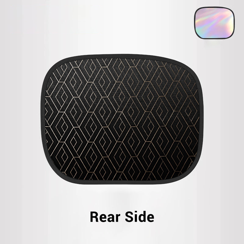 ⚡ Instant Car Cooler Shades - Cuts Cabin Temp by 20°C | One-Size-Fits-All 🏖️ 🌡️ Blocks 99% UV Rays | 🧳 Stores in Glovebox