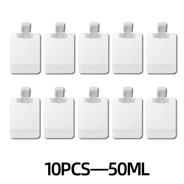 (🌷Summer SALE ) Portable Travel Fluid Makeup Packing Bag(10 Pcs）